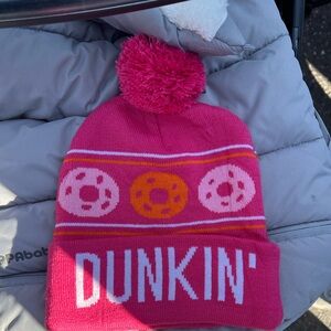 New For This Year Seasonal DUNKIN' Winter Pom, Beanie, Toque - New, Unworn, Ski